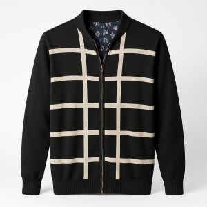 Mens Full Zipper Sweater