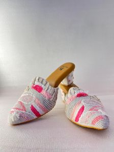 Candy Floss Leather Ladies Heel