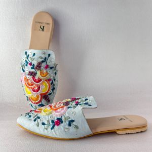 Fruit Punch Leather Ladies Mules