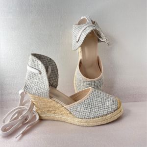 Jute Ropes Leather Ladies Heel