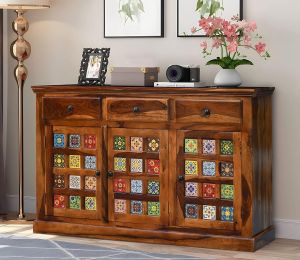 Solid Sheesham Wood TV Cabinet