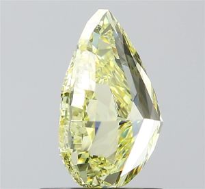 Yellow Pear Shaped Diamond