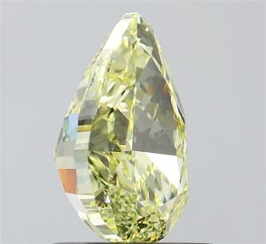 Yellow Pear Shaped Diamond