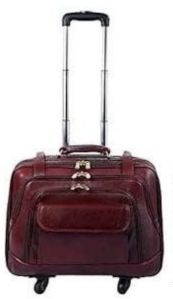 Brown Leather Trolley Bags