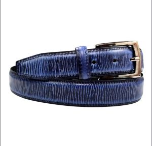Ladies Blue Leather Belts