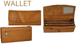 Ladies Brown Leather Wallets