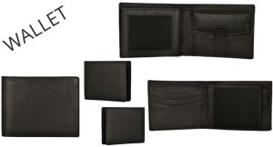 Mens Black Leather Wallets