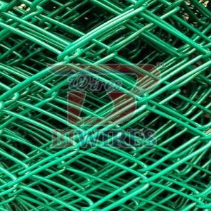 6 Feet Green PVC Coated Chain Link Fencing Mesh