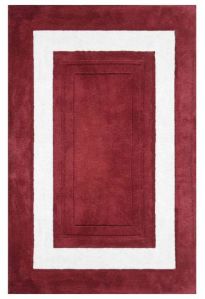 Maroon &AMP; White Hand Tufted Carpet