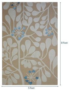 Floral Print Hand Tufted Carpet