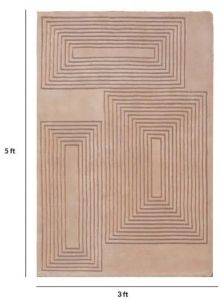 Beige Hand Tufted Carpet