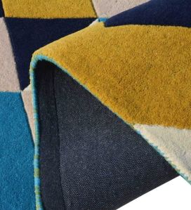 Multicolor Abstract Design Hand Tufted Carpet