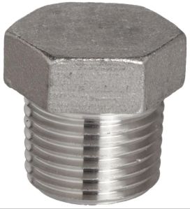 Round Stainless Steel Threaded Plug