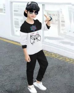 Boys Cotton T Shirt Pant Set