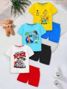 Boys Cotton T Shirt Short Set