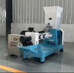 Single Screw Extruder Fish Feed Making Machine
