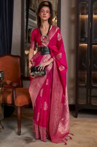 Ladies Pink Georgete Sarees