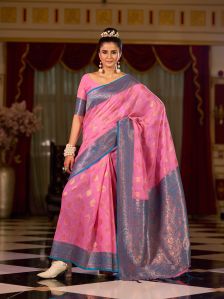 Ladies Pink Sarees