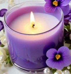 Soy Wax Lavender Glass Candle