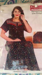 Ladies Printed Cotton Nightgown