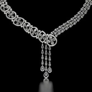 Luxury 18kt Gold Lab Grown Diamond Necklace