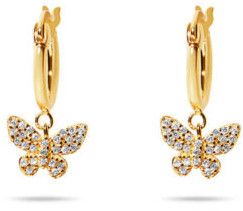 18Kt Gold Lab Grown Diamond Butterfly Stud Earrings