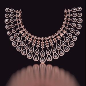 18kt Gold Lab Grown Diamond Luxury Necklace Set
