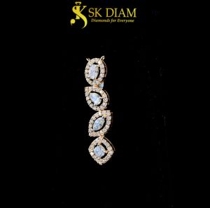 Dazzling Beauty Cascading Diamond Pendant