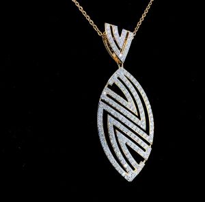 Elegant Gold Diamond Pendant