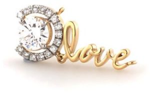 Love Design 18KT Diamond Pendant