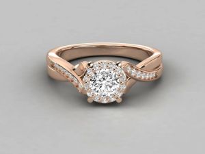Ladies Elegance 18kt Gold Diamond Ring