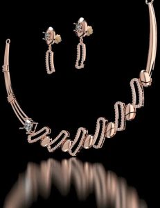 Luxury Elegance 18K Gold Lab Grown Diamond Necklace Set