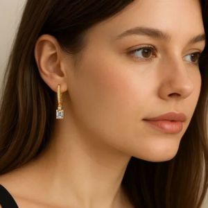 18KT Gold Lab Diamond Luxury Stud Earrings