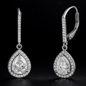 18Kt Gold Lab Grown Diamond Luxurious Hoop Earrings