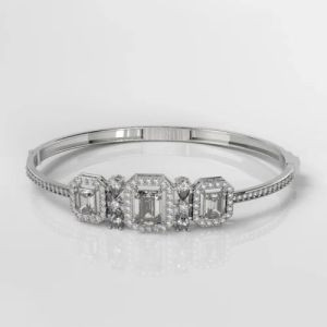 Elegant 18Kt Gold Lab Grown Diamond Bracelets