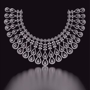 18kt Gold Lab Grown Diamond Luxury Necklace Set