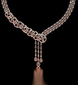 Luxury 18kt Gold Lab Grown Diamond Necklace