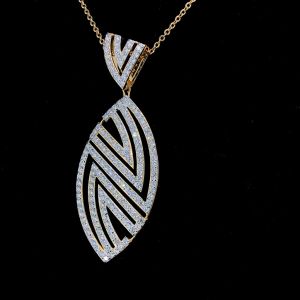 Elegant Gold Diamond Pendant