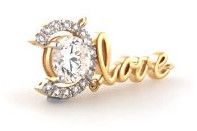 Love Design 18KT Diamond Pendant