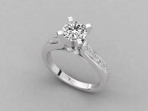 Timeless Elegance 18kt Gold Diamond Ring