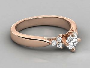 Ladies 18kt Luxury Gold Diamond Ring