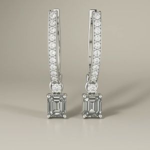 18KT Gold Lab Diamond Luxury Stud Earrings
