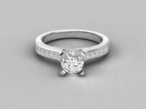 Timeless Elegance 18kt Gold Diamond Ring
