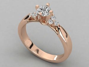 Ladies 18kt Luxury Gold Diamond Ring