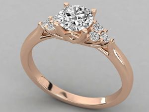 Designer Round Cut Lab Grown Diamond Ring