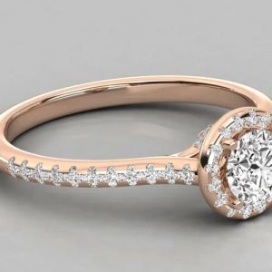 Ladies 18Kt Gold Lab Grown Diamond Ring