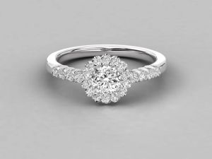 Elegance 18Kt Gold Lab Grown Diamond Ring