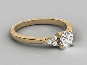 Designer Round Cut Lab Grown Diamond Ring