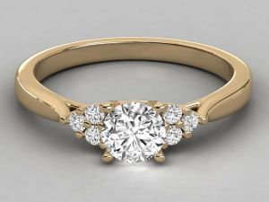 Designer Round Cut Lab Grown Diamond Ring
