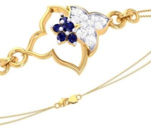 18Kt Gold Lab Grown Diamond Special Rakhi Bracelets